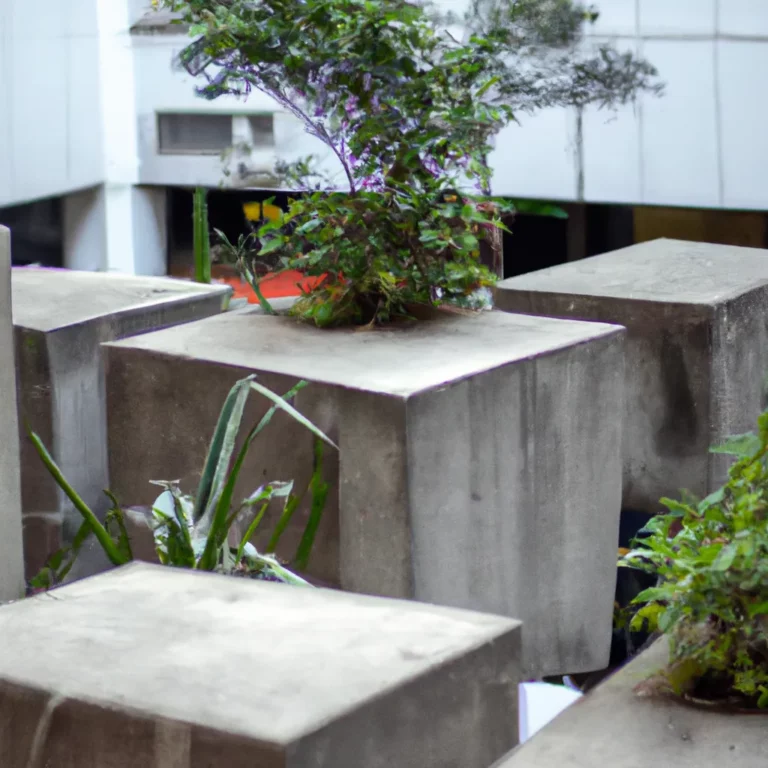 Fotos Jardins Suspensos Com Blocos De Concreto Scaled