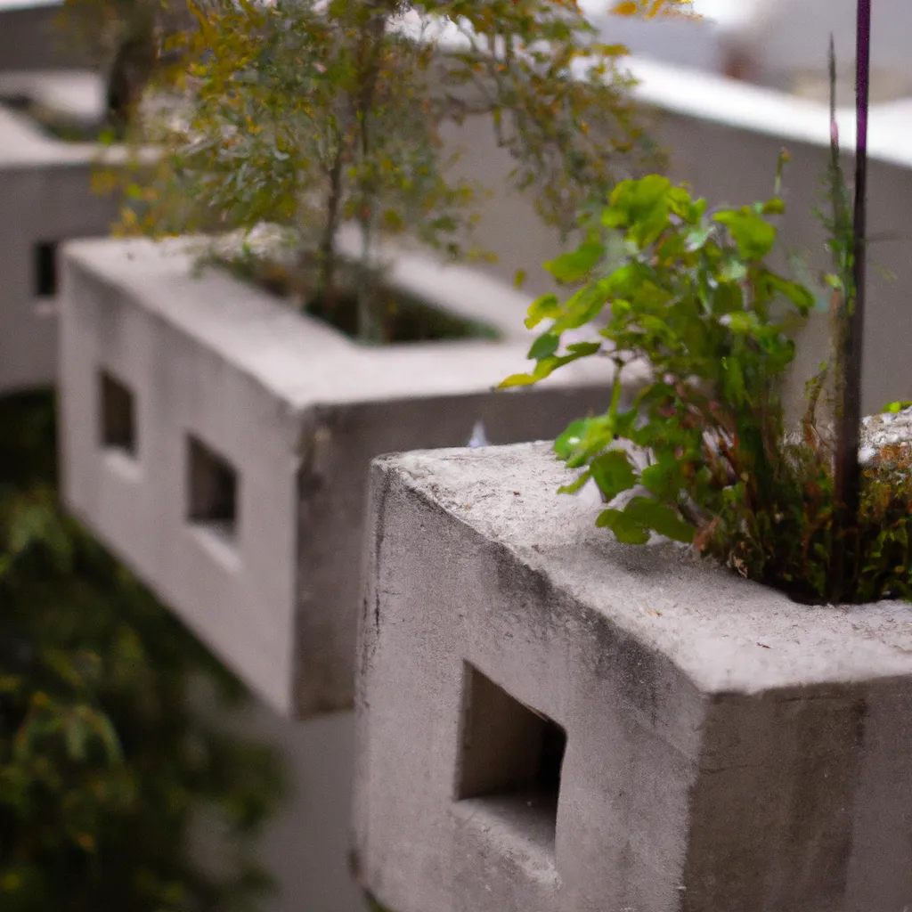 Ideias Jardins Suspensos Com Blocos De Concreto