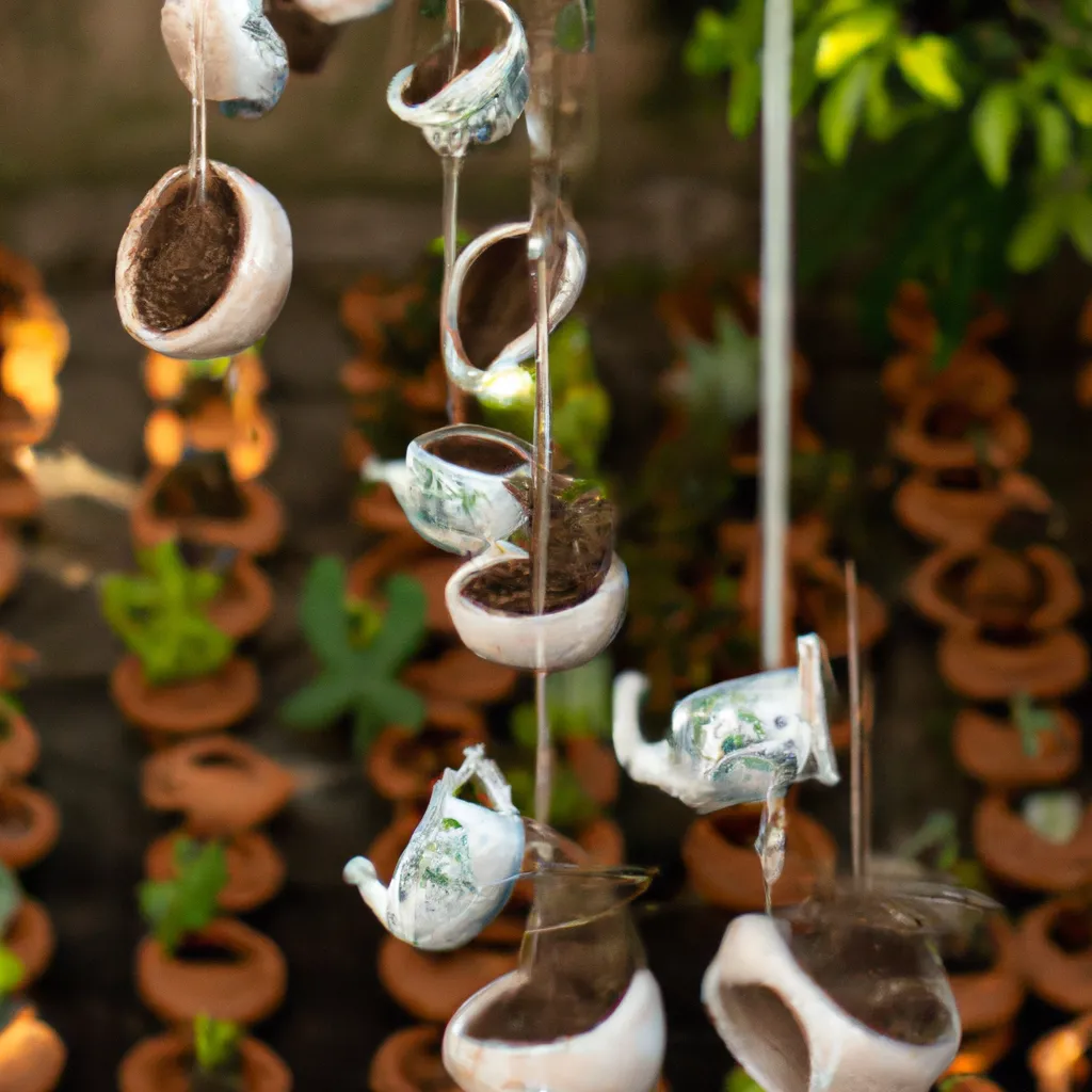 Ideias Jardins Suspensos Com Pecas De Ceramica