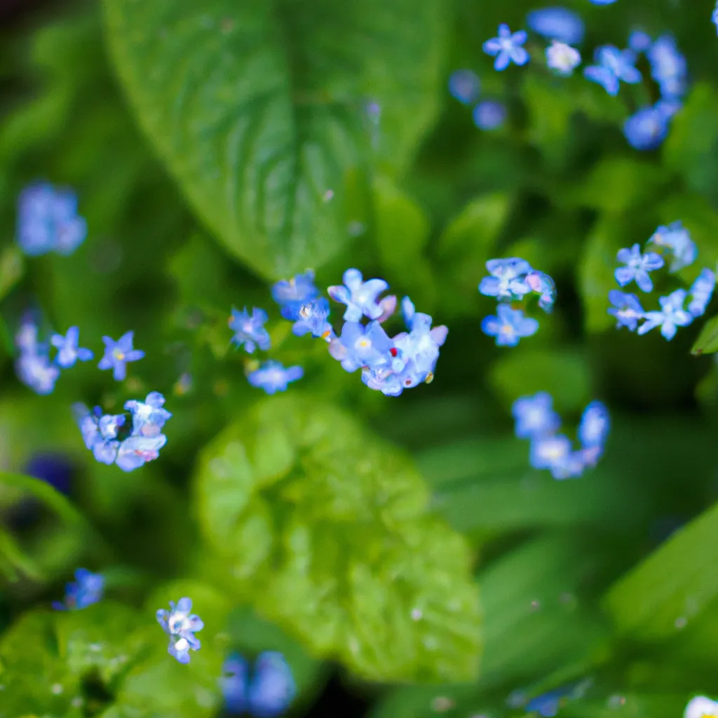 Beleza Encantadora da Brunnera Macrophylla 6