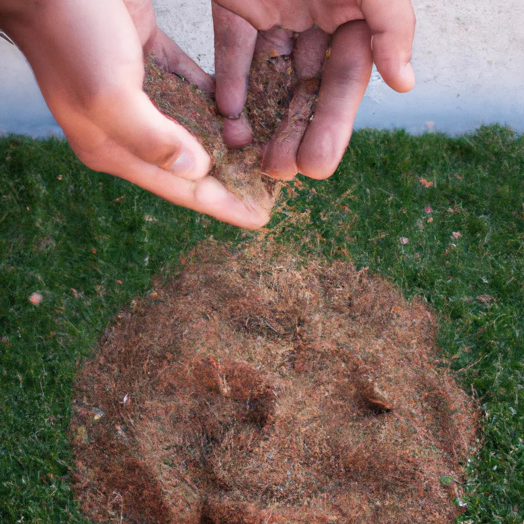 Imagens Como usar sementes de grama para reparar areas danificadas