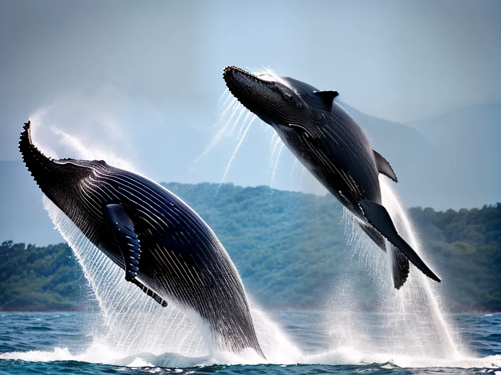 Fotos Como Baleias Jubarte Saltam Fora Dagua