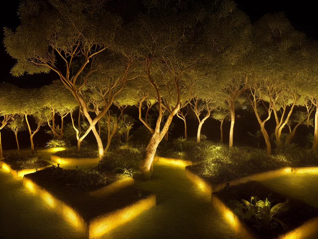 Fotos Como Usar Iluminacao Valorizar Jardim Noite