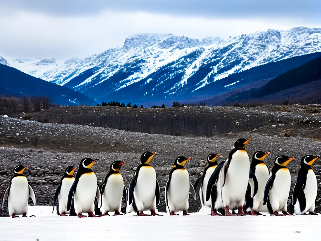 Fotos Construcao De Ninhos De Pedras Por Pinguins Em Colonias Antarticas 1