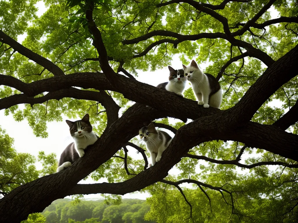 Fotos Estimulando Gatos Explorar Natureza