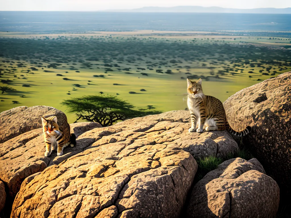 Fotos Historia Raca Gato Serengeti Felino Selvagem