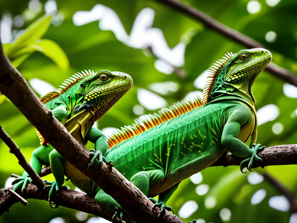 Fotos Iguanas Verde Do Habitat Natural A Vida Como Animais De Estimacao