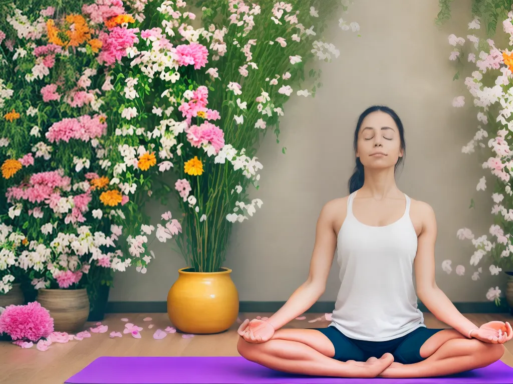 Fotos Influencia Flores Pratica Yoga Mindfulness