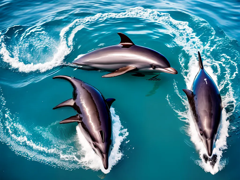 Fotos Inteligencia Golfinhos Habilidades Comunicacao