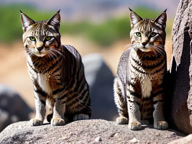 Fotos Interacao Gatos Bravos Felinos Oriente Medio Scaled