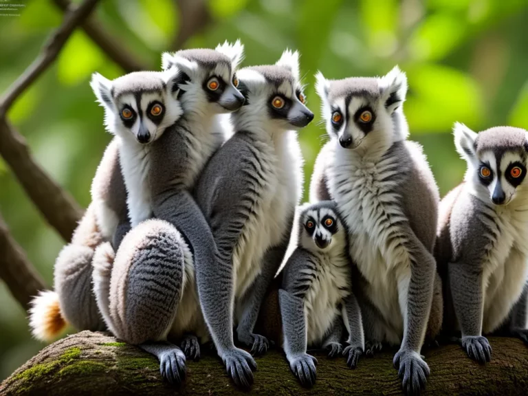 Fotos Lemur Catta Vida Social Lemures Cauda Anelada Scaled