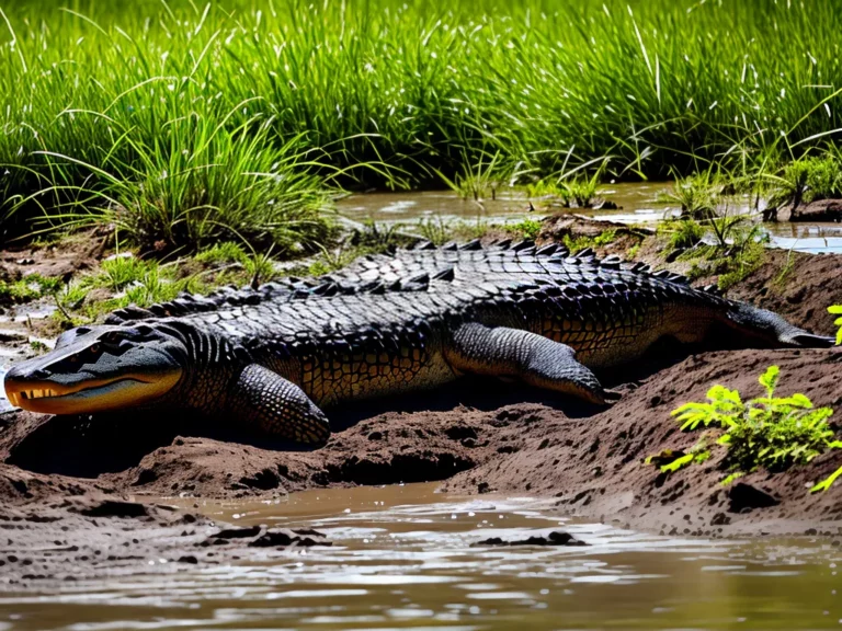 Fotos Ninhos Crocodilos Agua Salgada Construcao Ilhas Lama Scaled