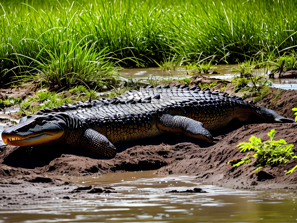 Fotos Ninhos Crocodilos Agua Salgada Construcao Ilhas Lama