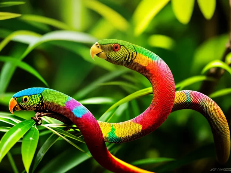 Fotos Papel Das Cobras Papagaios Na Natureza Scaled