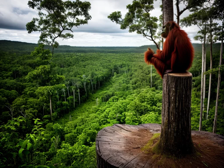 Fotos Resistencia Orangotangos Habitat Natural Scaled