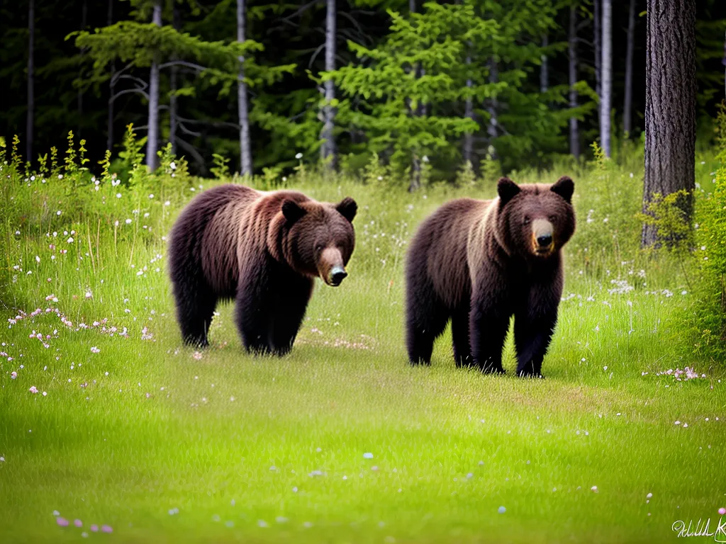 Fotos Tipos Ursos Pardos Encontrados Florestas