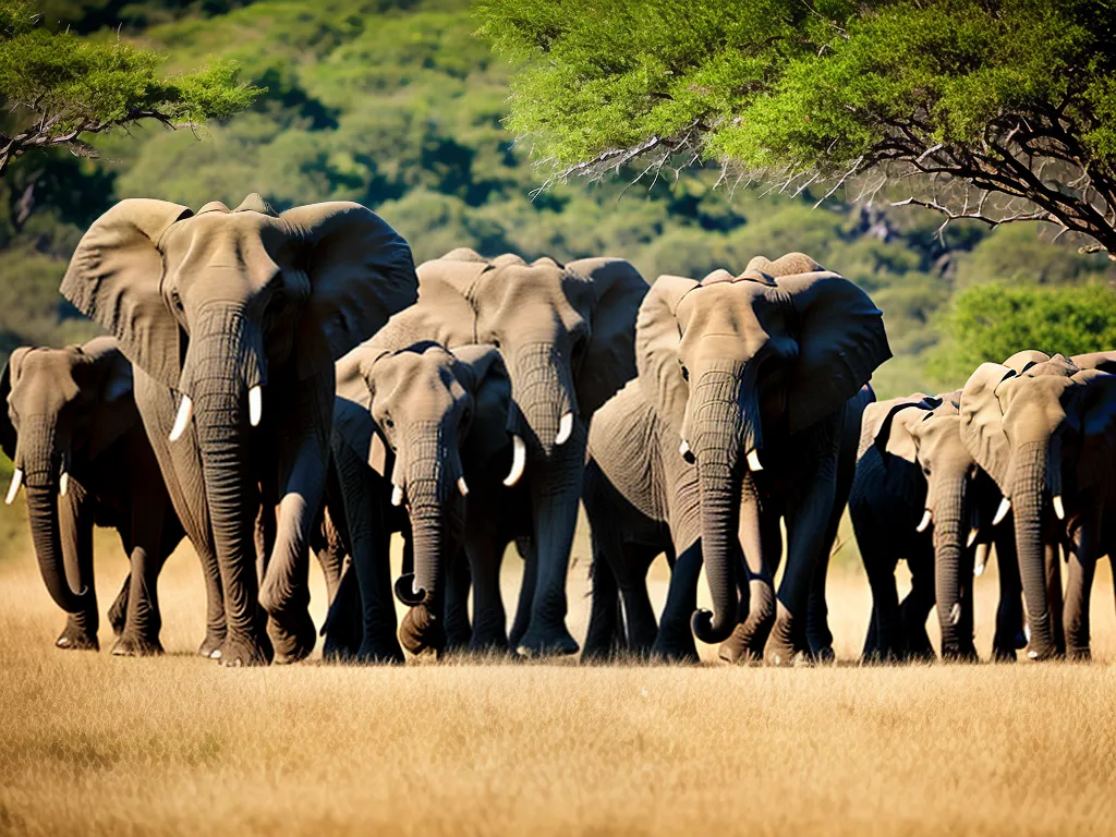 Fotos Vida Em Grupo Familiar Dos Elefantes