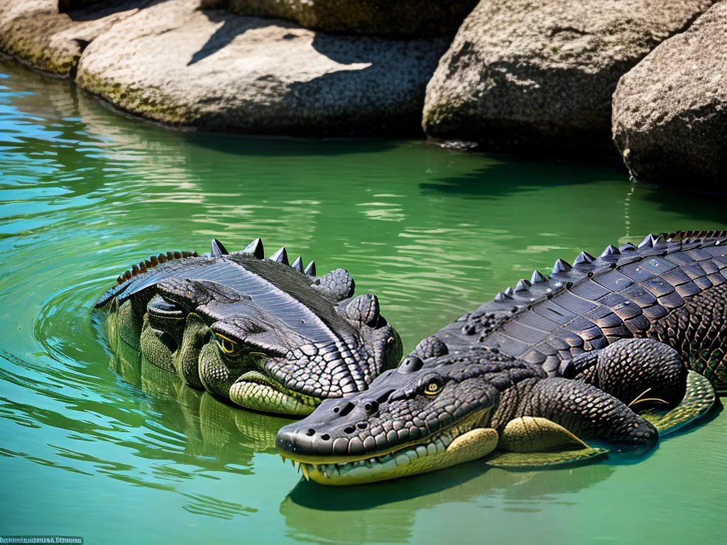 Imagens A Vida Aquatica Dos Crocodilos E Jacares