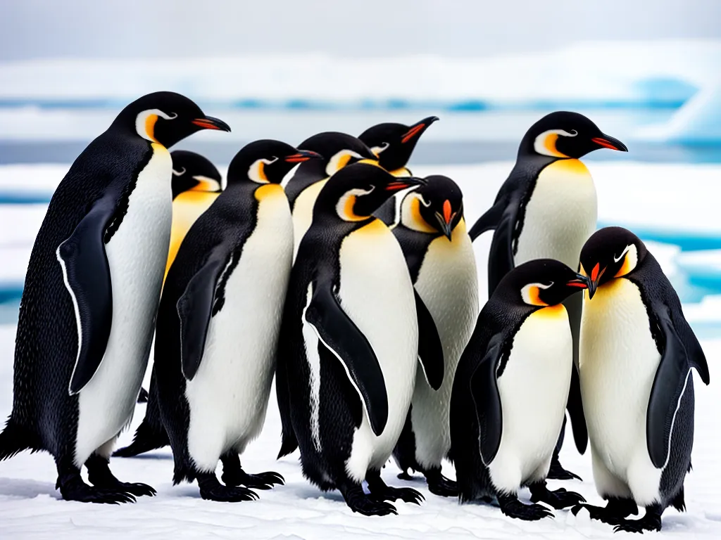 Imagens Adaptacao Pinguins Habitat Gelado Antartica