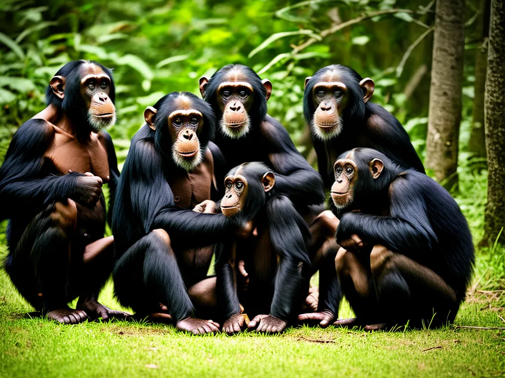Imagens Chimpanzes Comunidades Sociais