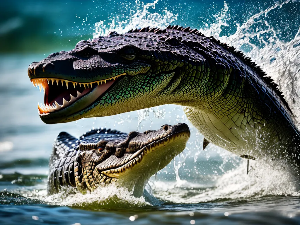 Imagens Como Cacar Crocodilos Debaixo Dagua