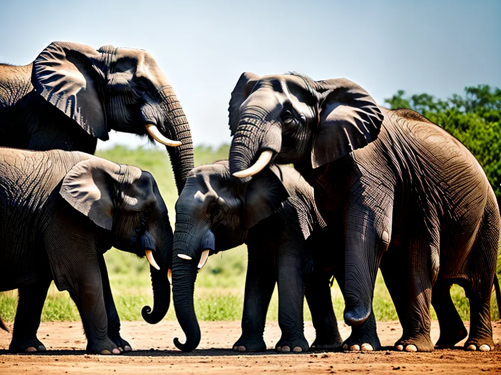 Imagens Como Elefantes Comunicam Sons Movimentos