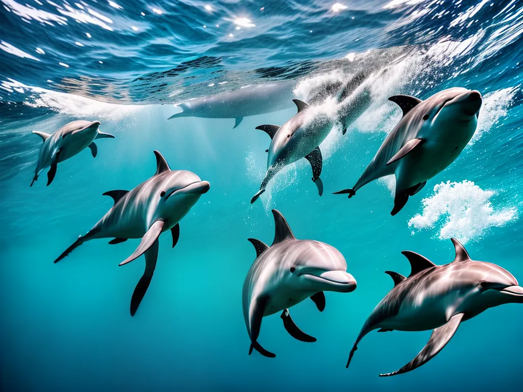 Imagens Como Golfinhos Usam Ecolocalizacao Para Comunicar Cacar