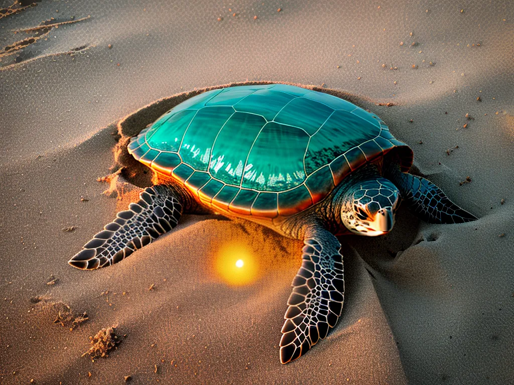 Imagens Como Tartarugas Marinhas Constroem Ninhos Na Areia