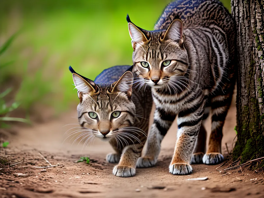 Imagens Comunicacao Linguagem Corporal Gatos Selvagens Europeus