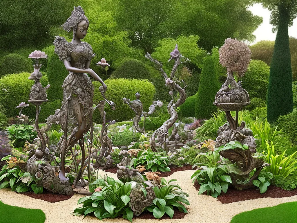 Imagens Esculturas Botanicas Decorando Seu Jardim Com Arte