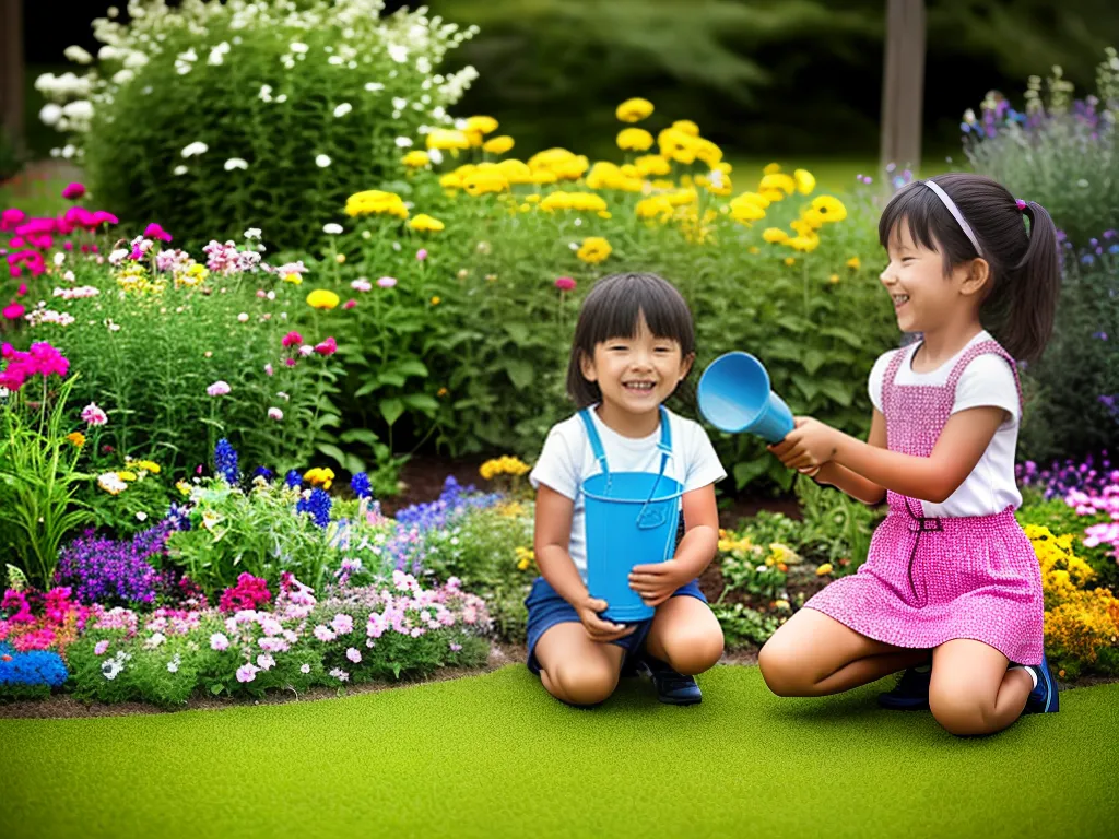 Imagens Ferramentas Jardinagem Criancas Responsabilidade Natureza