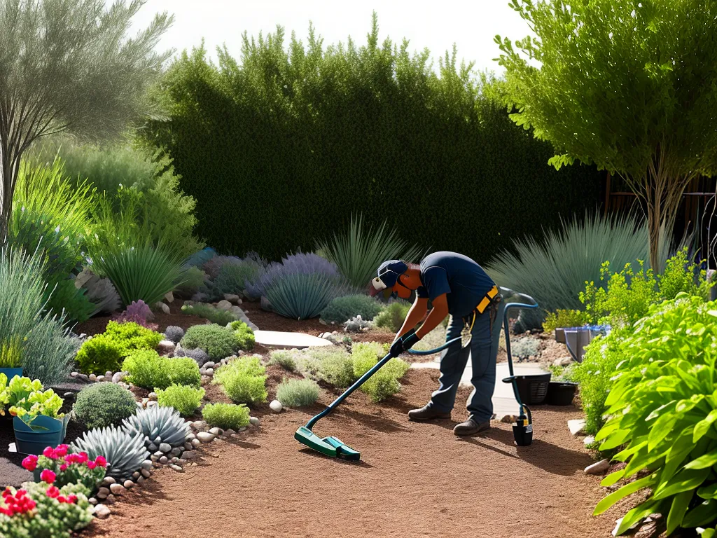 Imagens Ferramentas Jardinagem Jardins Xeriscaping Resistentes Seca