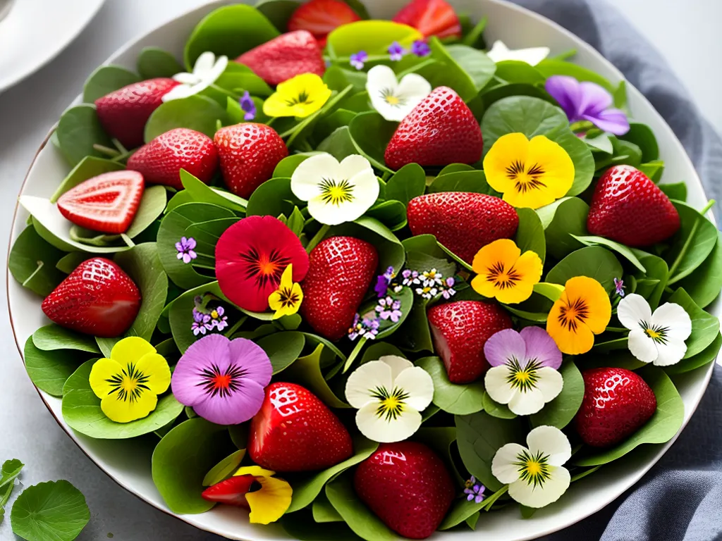 Imagens Flores Em Saladas Cores E Sabores Surpreendentes