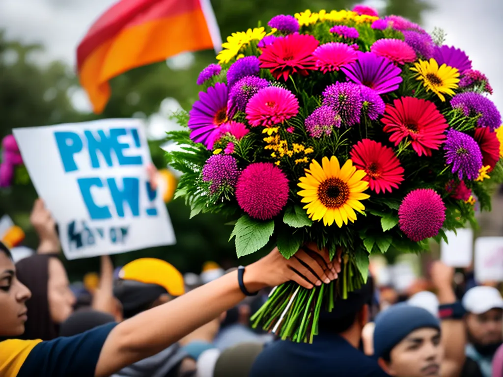 Imagens Flores Simbolos Protesto Ativismo