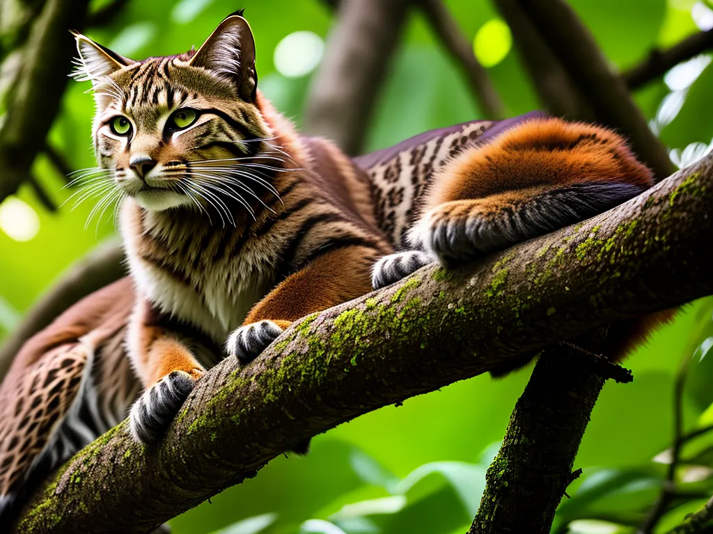 Imagens Gato Selvagem Borneu Fauna Sudeste Asiatico