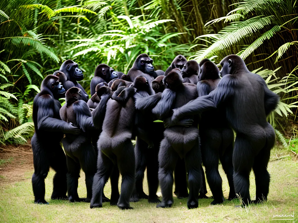 Imagens Gorilas Vida Grupos Sociais Florestas