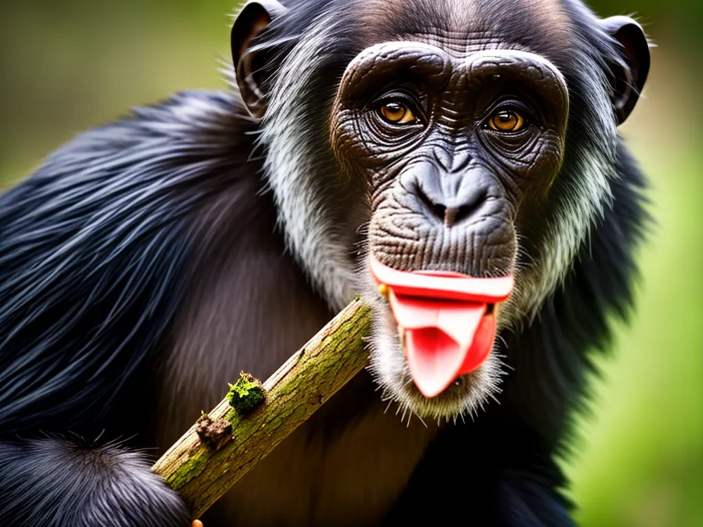 Imagens Habilidade Primatas Cacar Alimentar Insetos