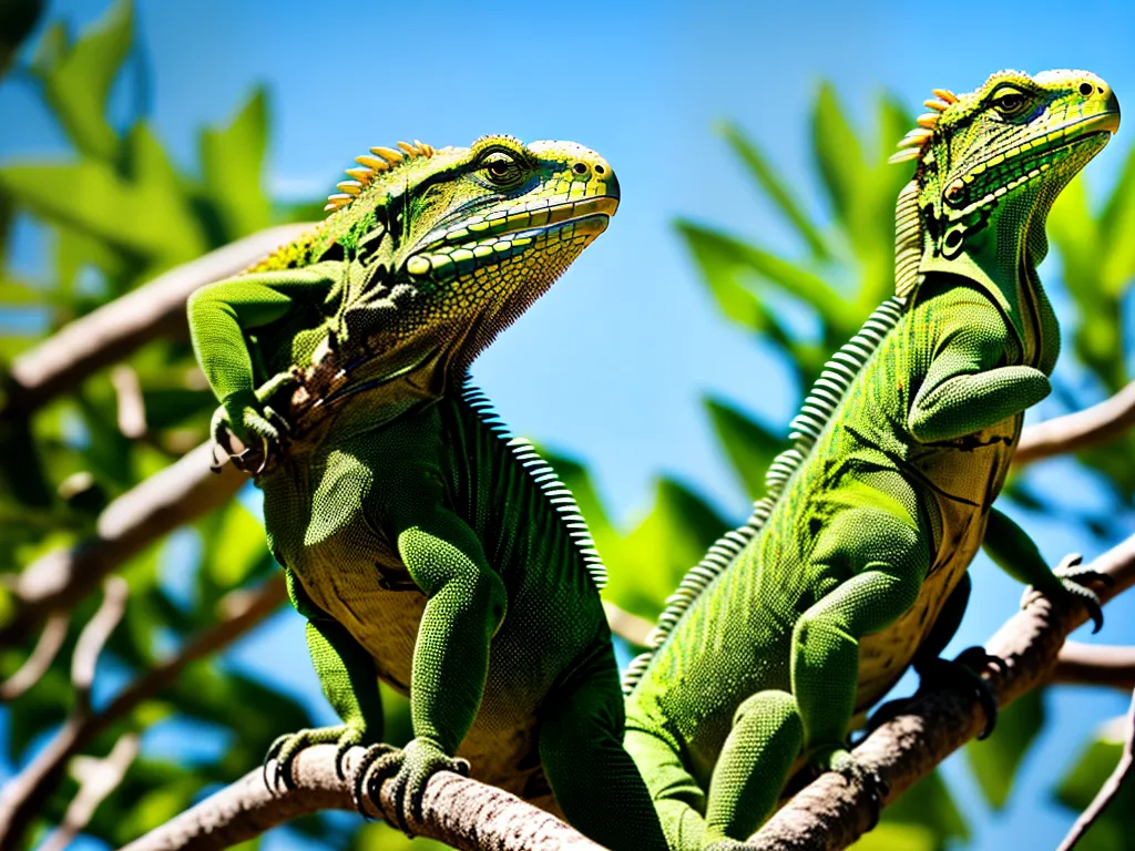Imagens Iguanas Verde Do Habitat Natural A Vida Como Animais De Estimacao