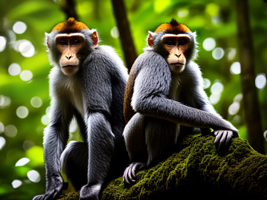 Imagens Macaco Camuflado Floresta Predadores