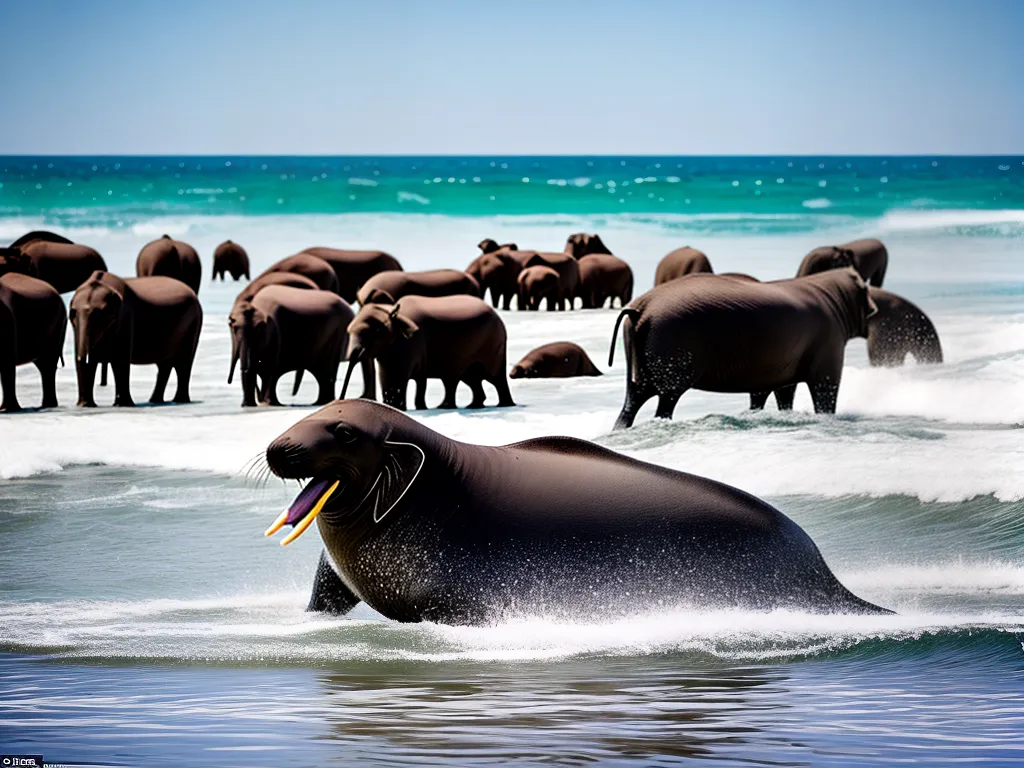 Imagens Mirounga Angustirostris A Biologia E Comportamento Dos Elefantes Marinhos Do Norte
