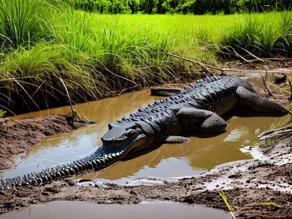 Imagens Ninhos Crocodilos Agua Salgada Construcao Ilhas Lama