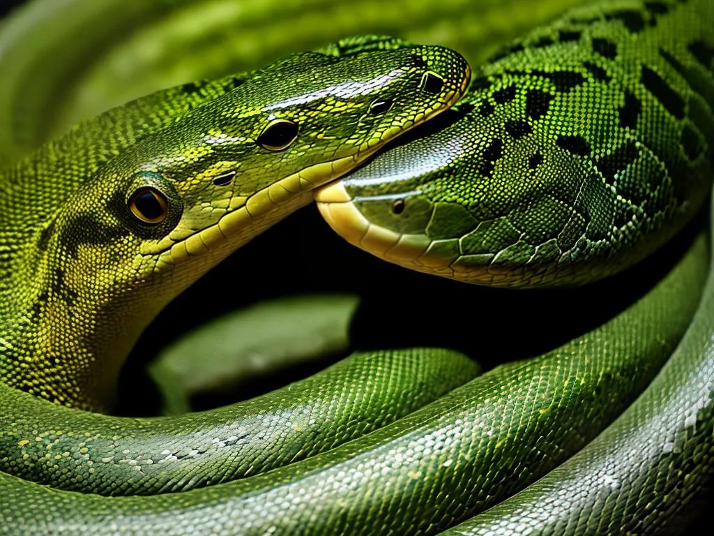 Imagens Os Segredos Da Vida De Uma Anaconda Verde