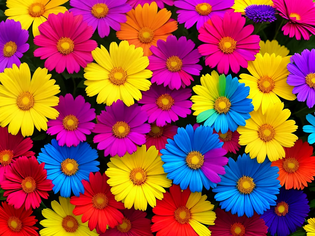 Imagens Plantas Flores Multicoloridas Arco Iris Beleza Natural 10