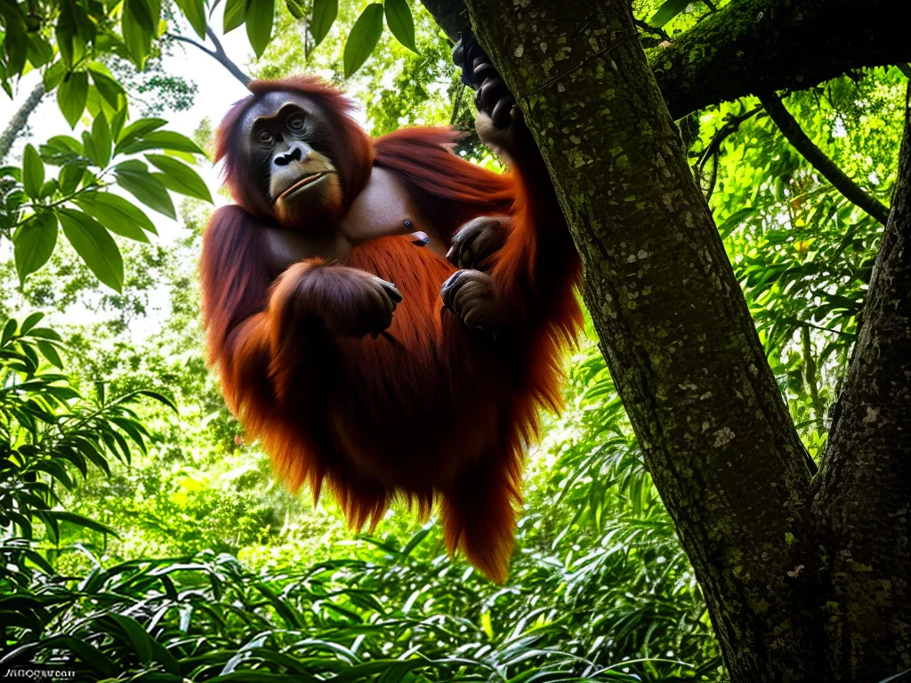Imagens Pongo Pygmaeus Vida E Inteligencia Dos Orangotangos De Borneu