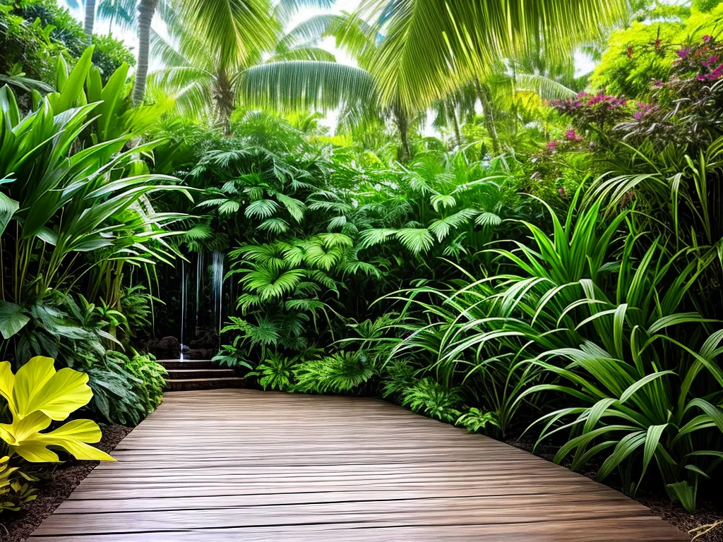 Imagens Projetando Jardim Tropical