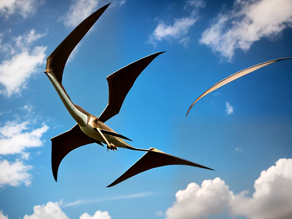 Imagens Pteranodonte Reptil Voador Asas Membranosas Crista Ossea Cabeca