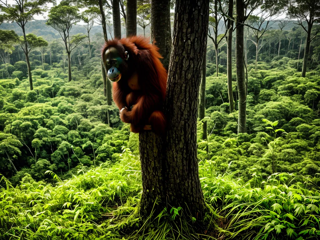Imagens Resistencia Orangotangos Habitat Natural