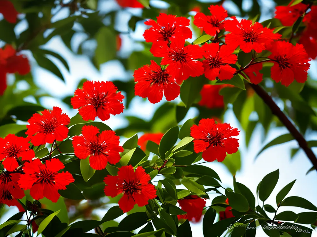 Imagens Sesbania Punicea Acacia Mansa Cambai Vermelho Acacia De Flores Vermelhas Angiquinho Grande