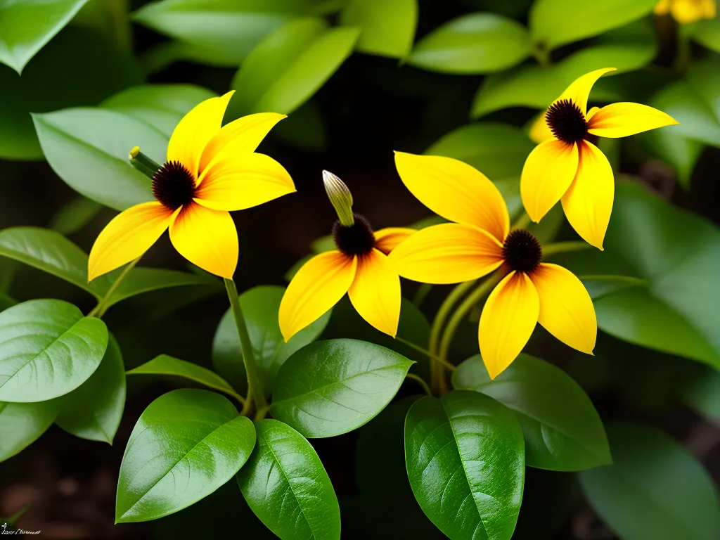 Suzana-Negros: a Beleza da Thunbergia Alata 3 Suzana-Negros: a Beleza da Thunbergia Alata 2