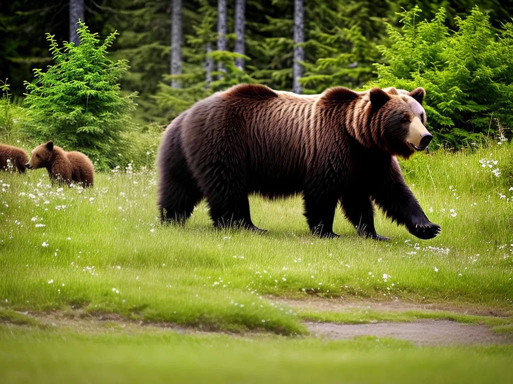 Imagens Tipos Ursos Pardos Encontrados Florestas